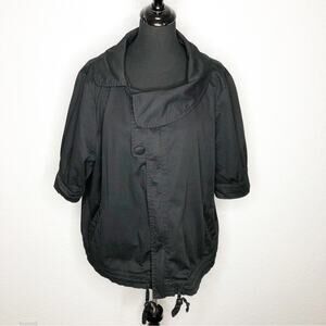 Baby Phat black zip button front jacket size 2X